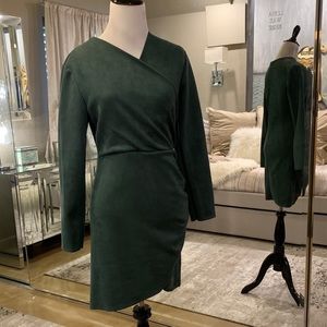 No brand Faux suede dress in green